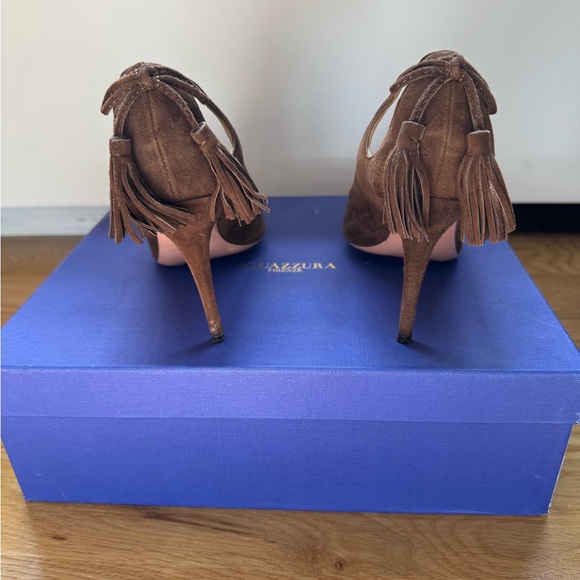 Aquazzura Forever Marilyn Suede Pumps - Picture 5 of 6